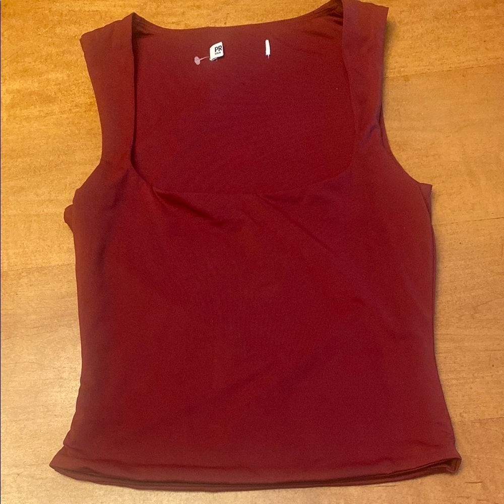 Burgundy Tank Top